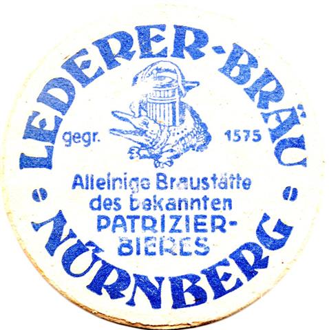 nürnberg n-by lederer erstes 1a (rund215-alleinige-gegr 1575-blau)